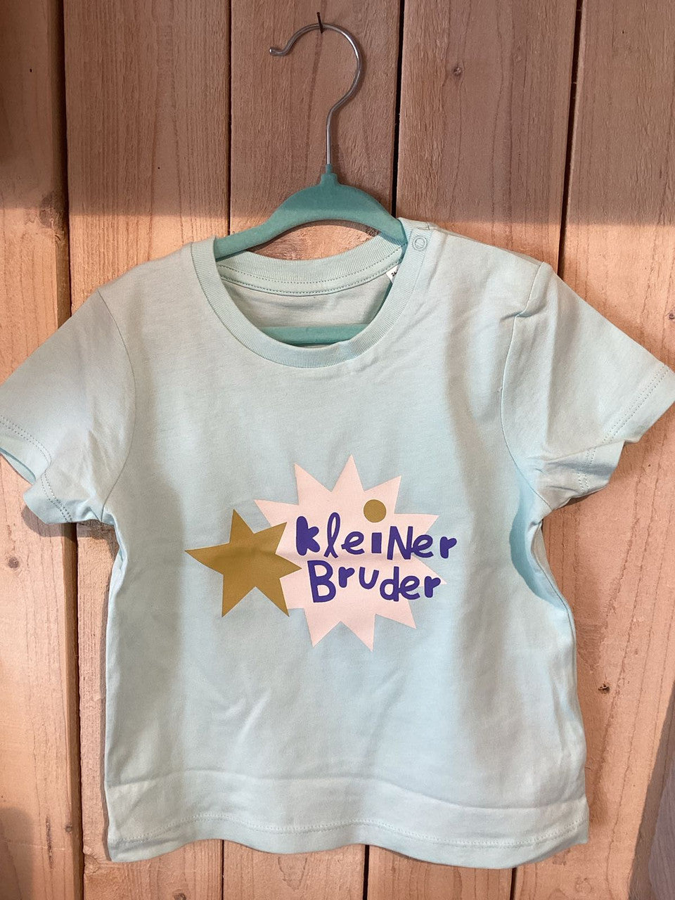 Geschwistershirt kleiner Bruder carribean blue