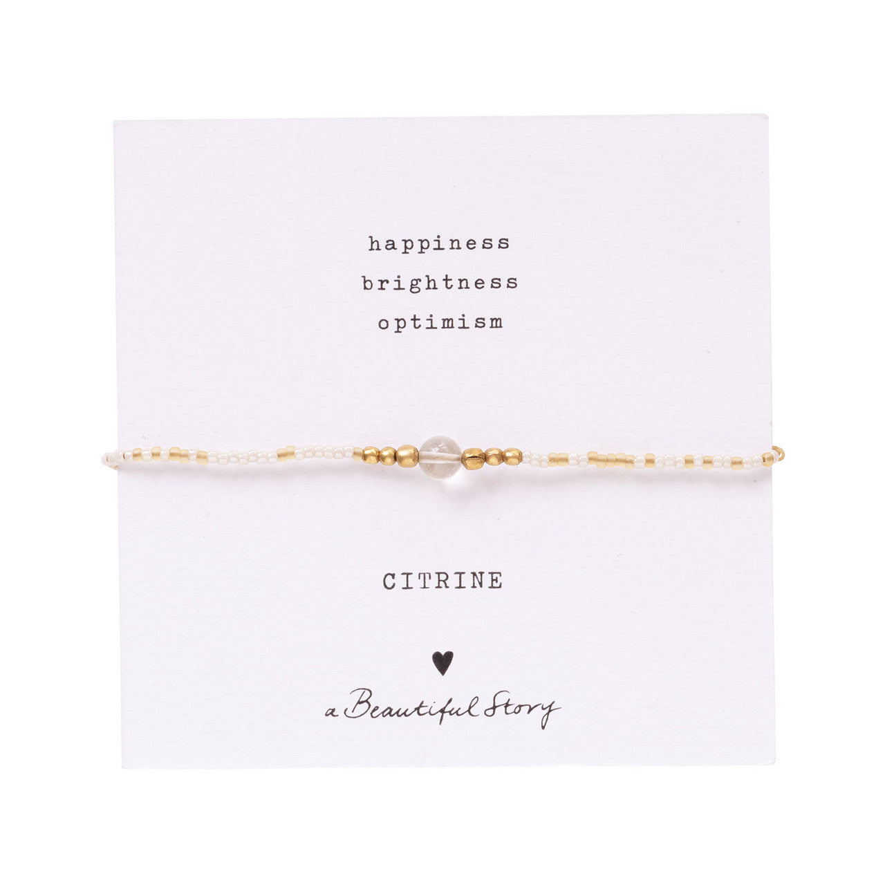 Iris Card Citrin Goldfarbig Armband