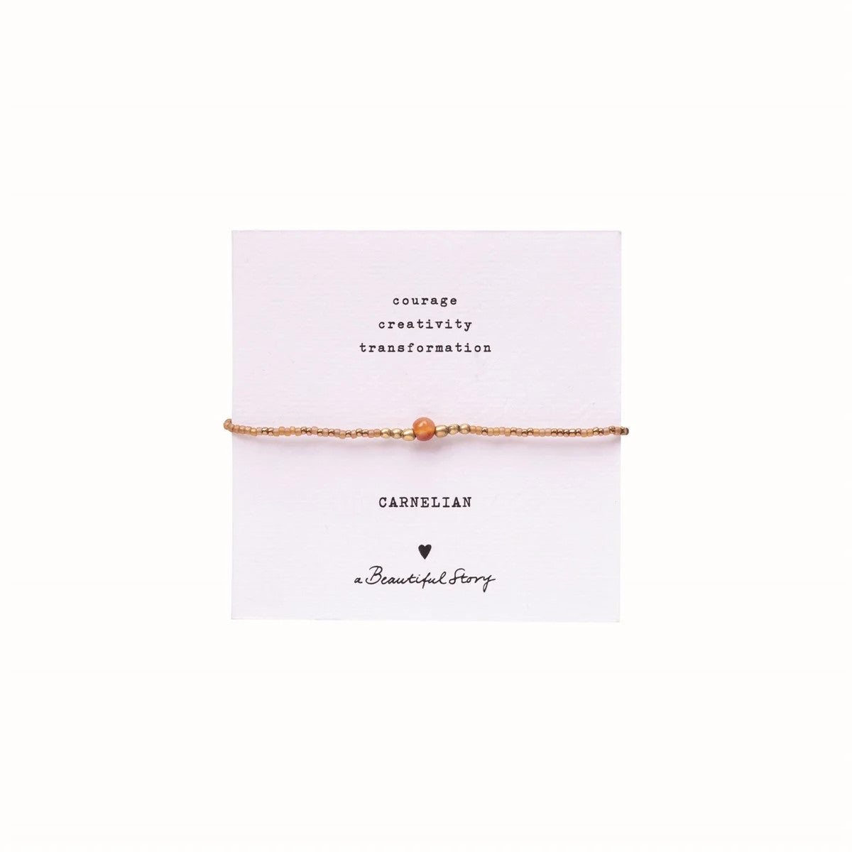 Iris Card Karneol goldfarbiges Armband