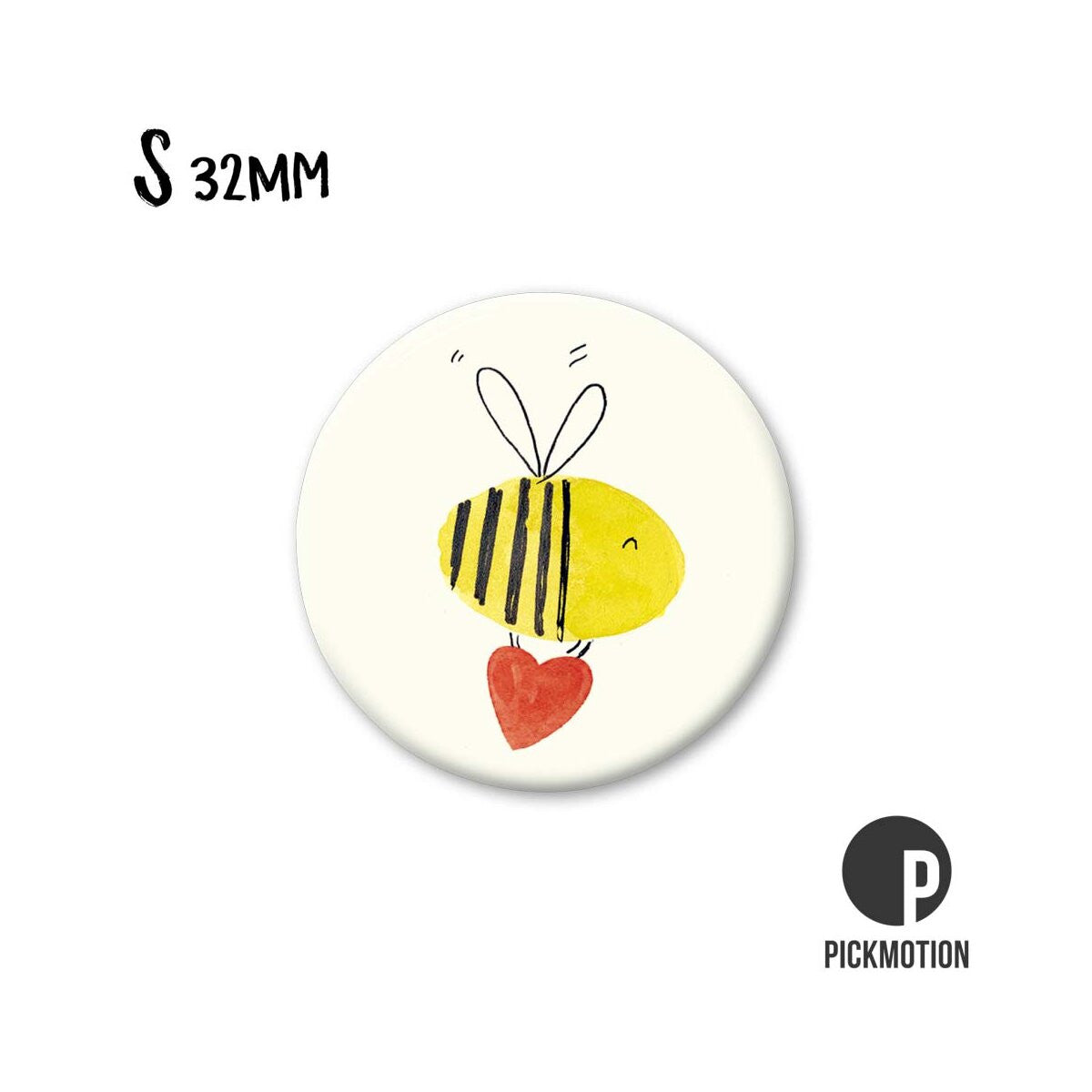 Magnet S - Bee heart