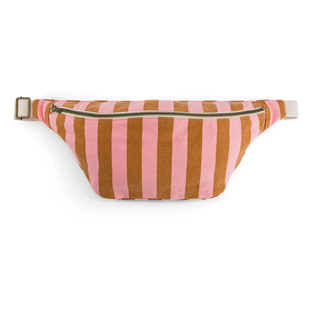 Bauchtasche Elisa Streifen Karamell Erdbeere