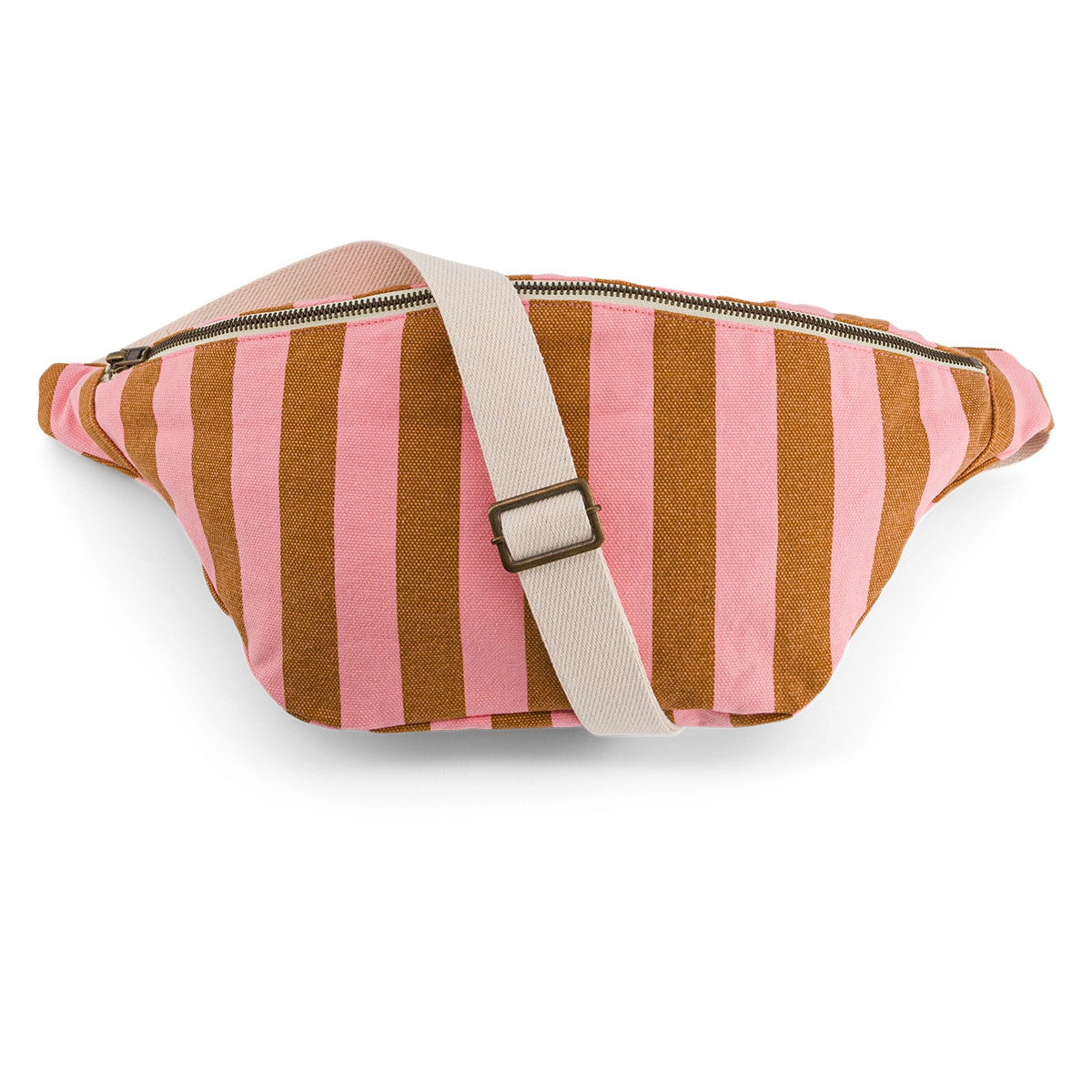 Bauchtasche Elisa Streifen Karamell Erdbeere