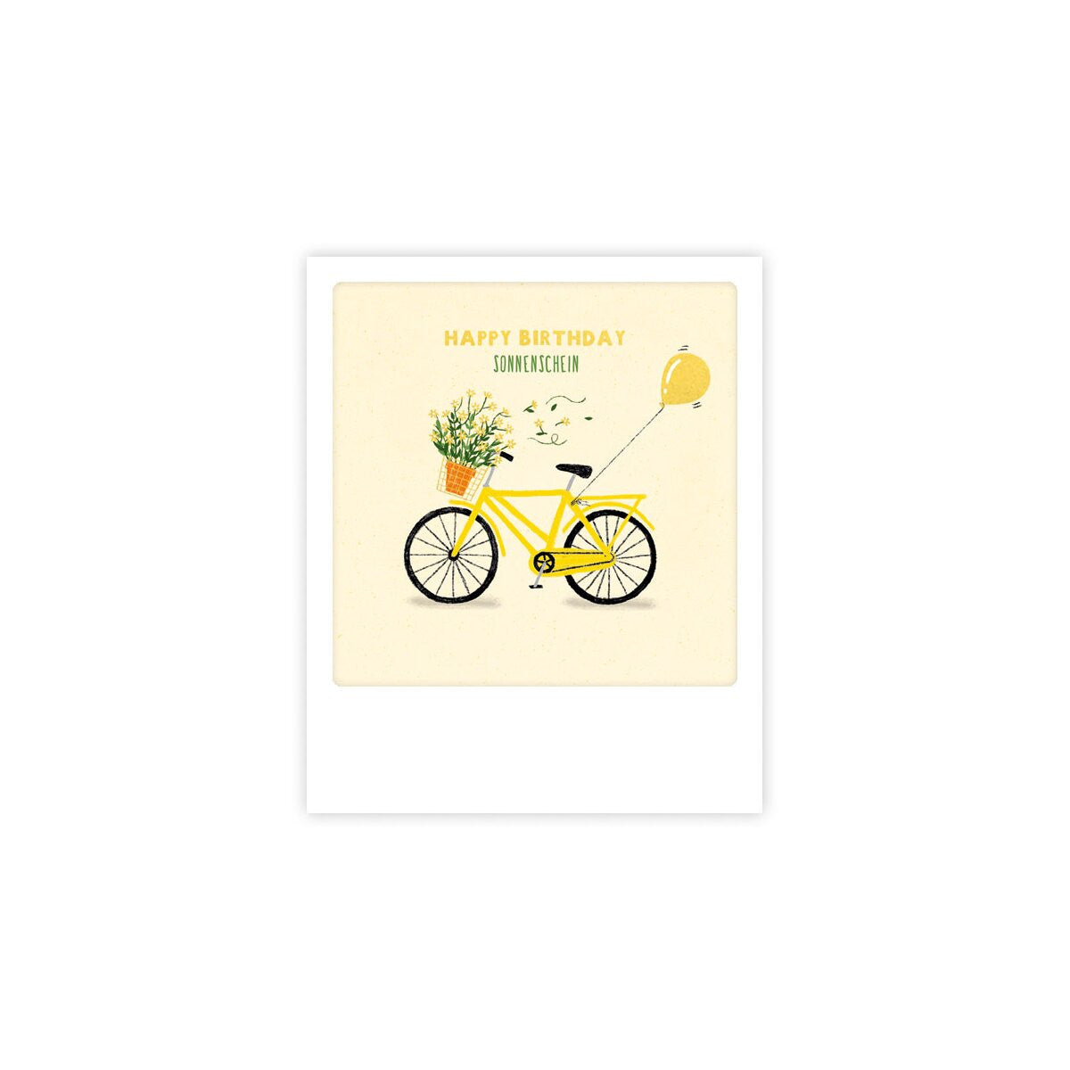 Kleine Postkarte - Happy birthday Sonnenschein