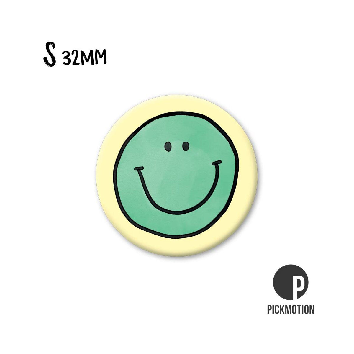 Magnet S - Smiley grün