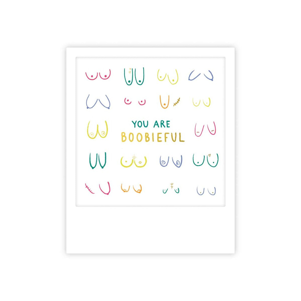 Kleine Postkarte - Boobieful