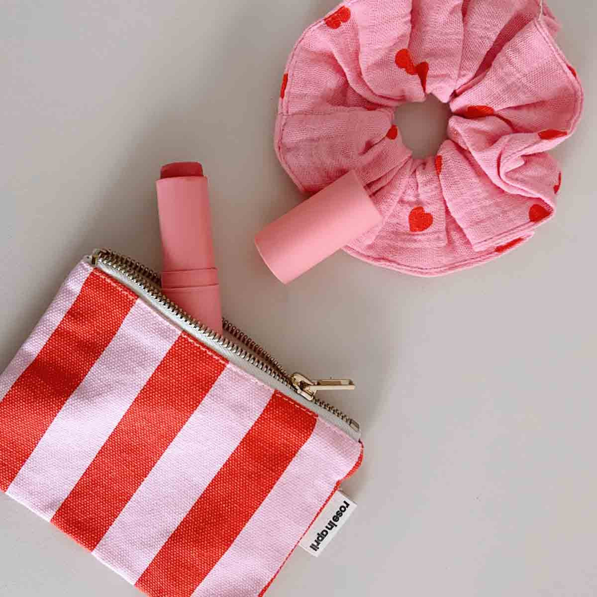 Geldbörse Marie Streifen Tomate Candy Pink