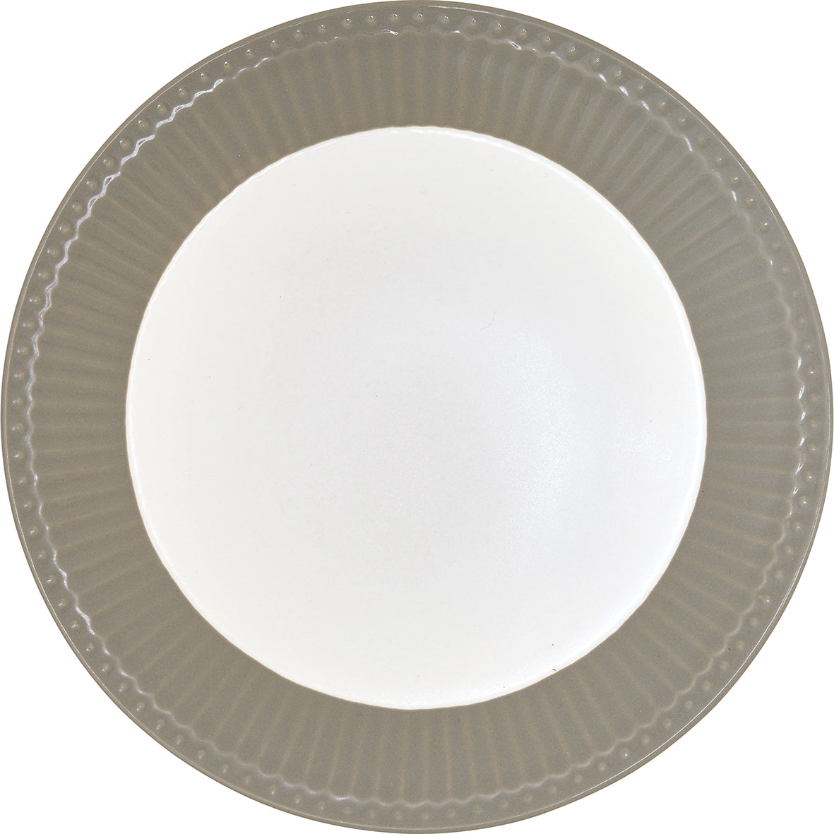 Frühstücksteller Alice - warm grey