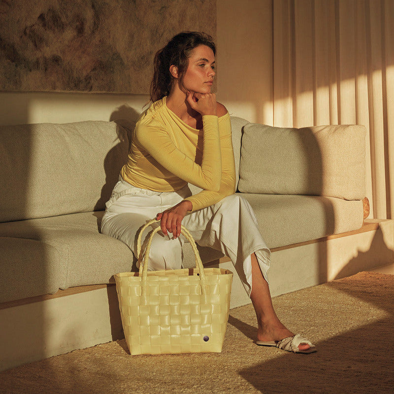 Shopper Paris fat strap size S Vanilla Yellow