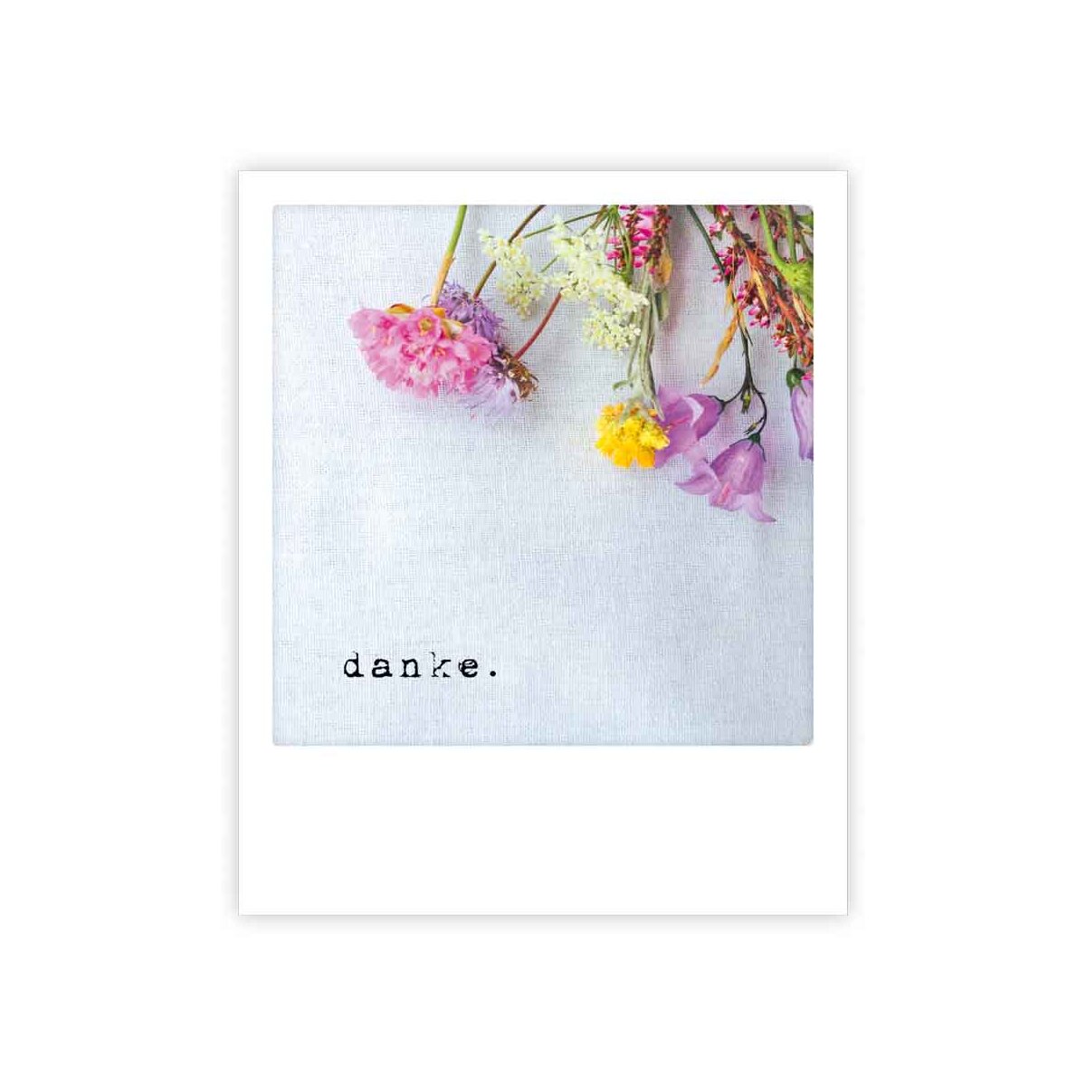 Photo Postkarte - Danke