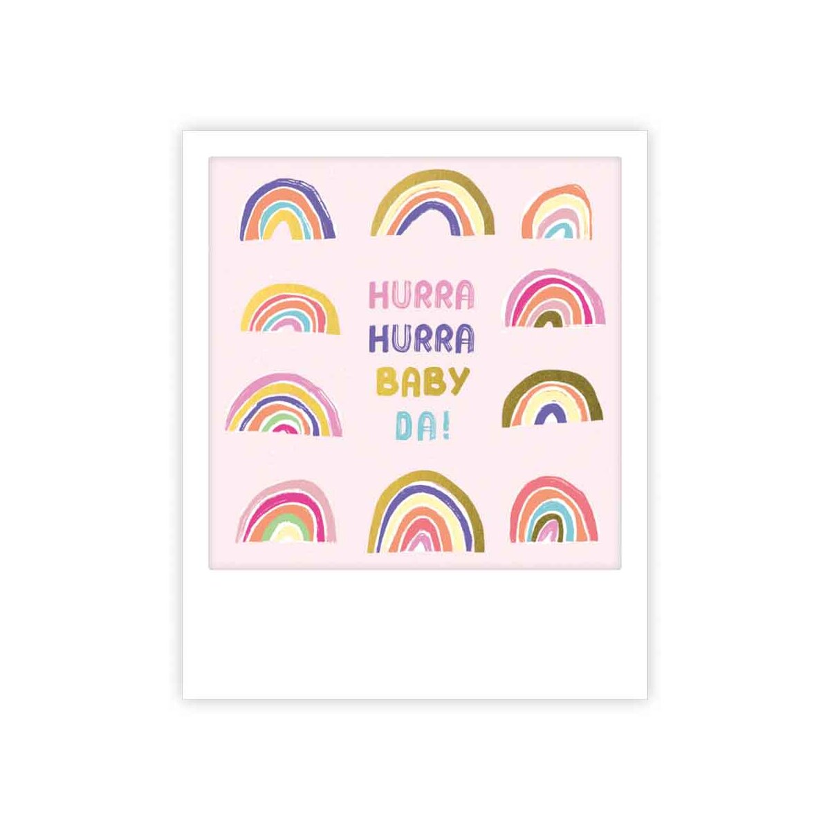 Kleine Postkarte - Hurry Hurra Baby da