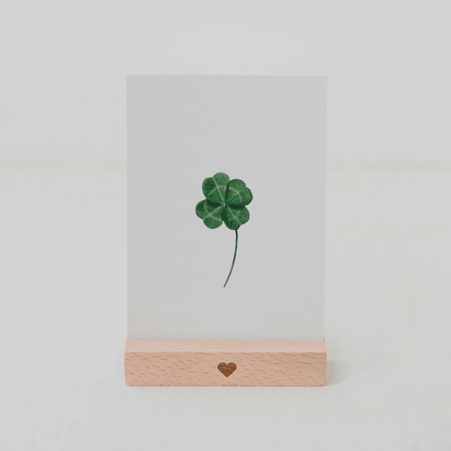 Postkarte Kleeblatt