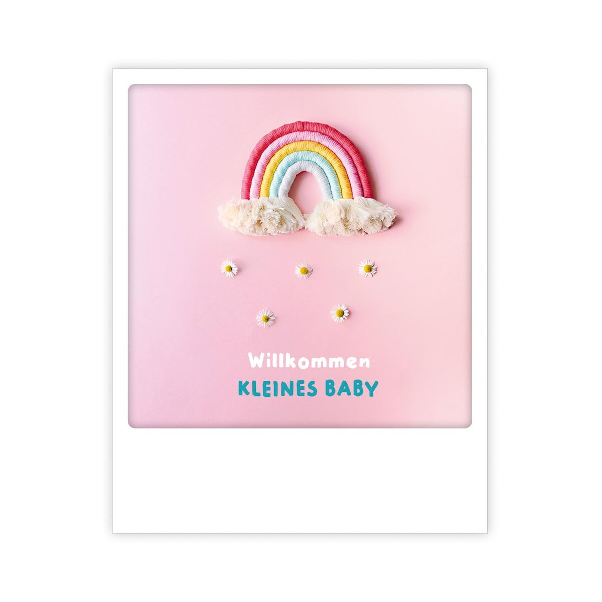 Photo Postkarte - Willkommen Baby