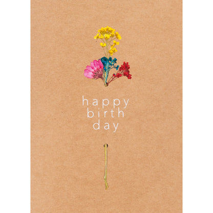 Blütezeitkarte Happy Birthday