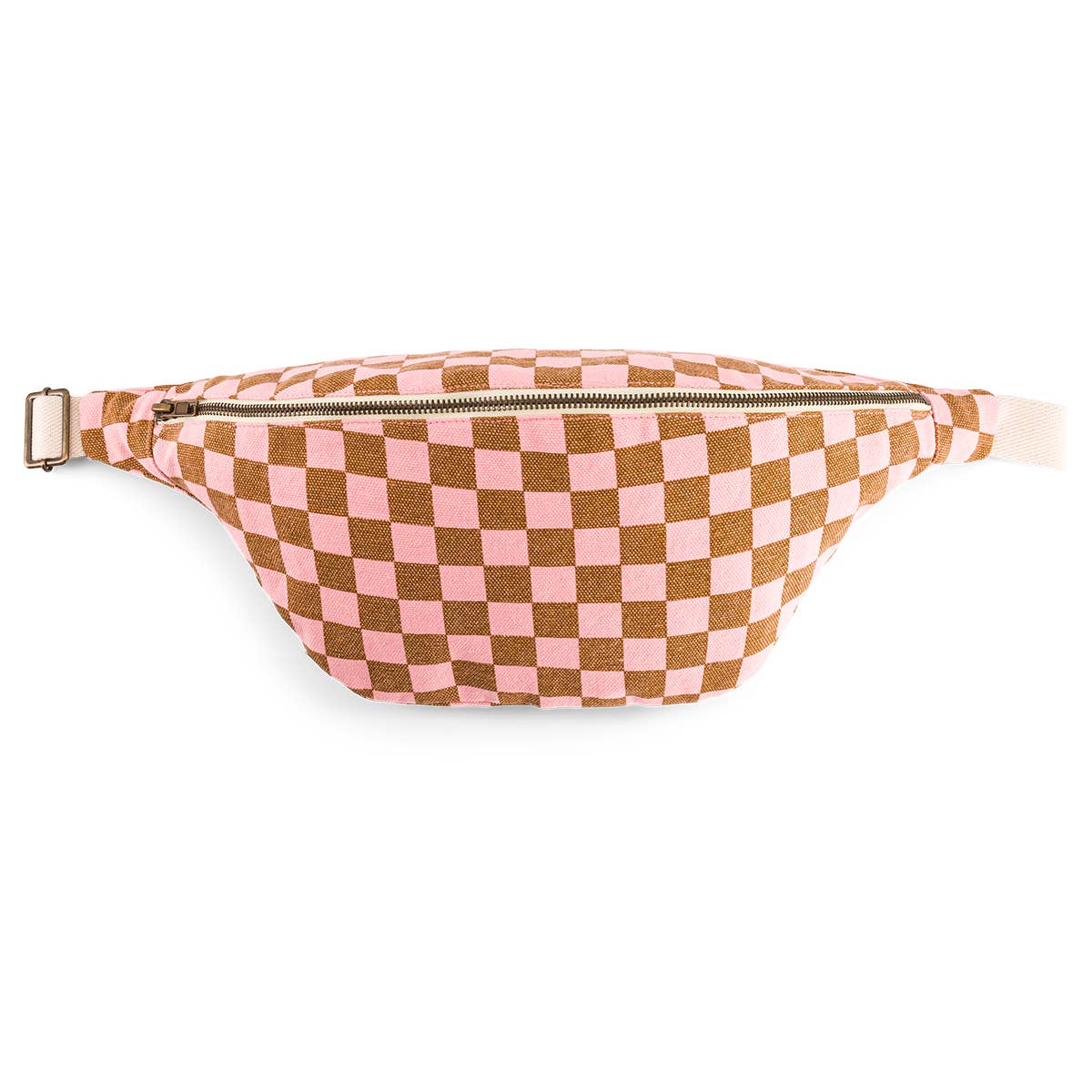Bauchtasche Elisa Damier Karamell Erdbeere