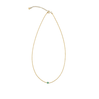Flora Aventurine Gold Halskette