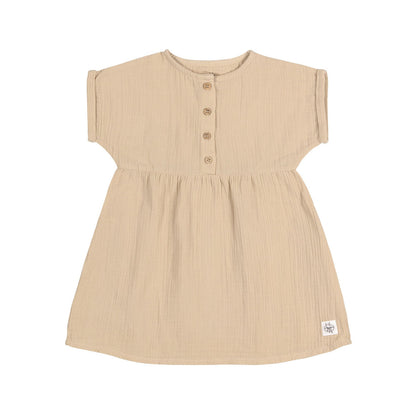 Kinderkleid GOTS Natur beige