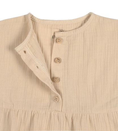 Kinderkleid GOTS Natur beige