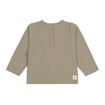 Baby Langarmshirt GOTS Oliv