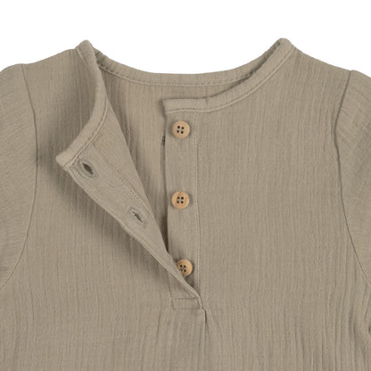 Baby Langarmshirt GOTS Oliv
