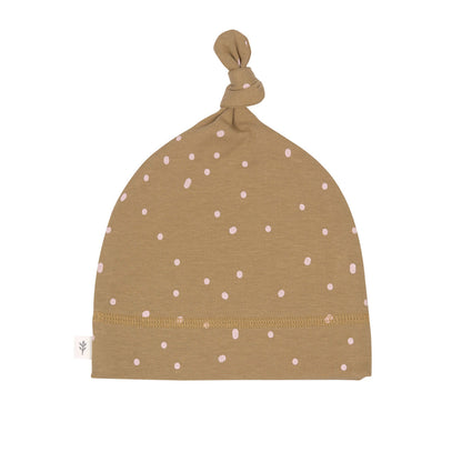 Babymütze Beanie Dots Curry