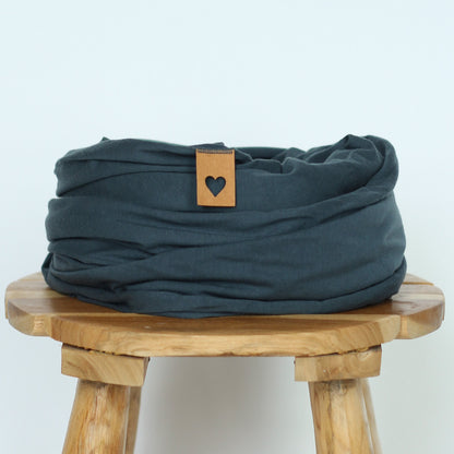Babytragetuch elastisch Baby Warp Smokey Blue