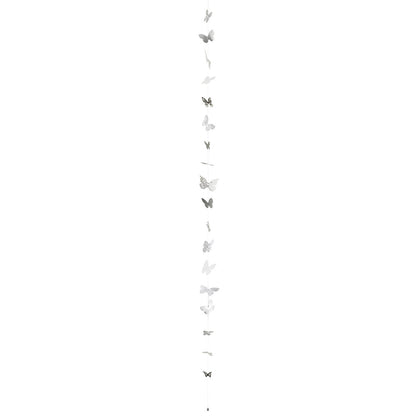 Schmetterlingskette weiß/grau