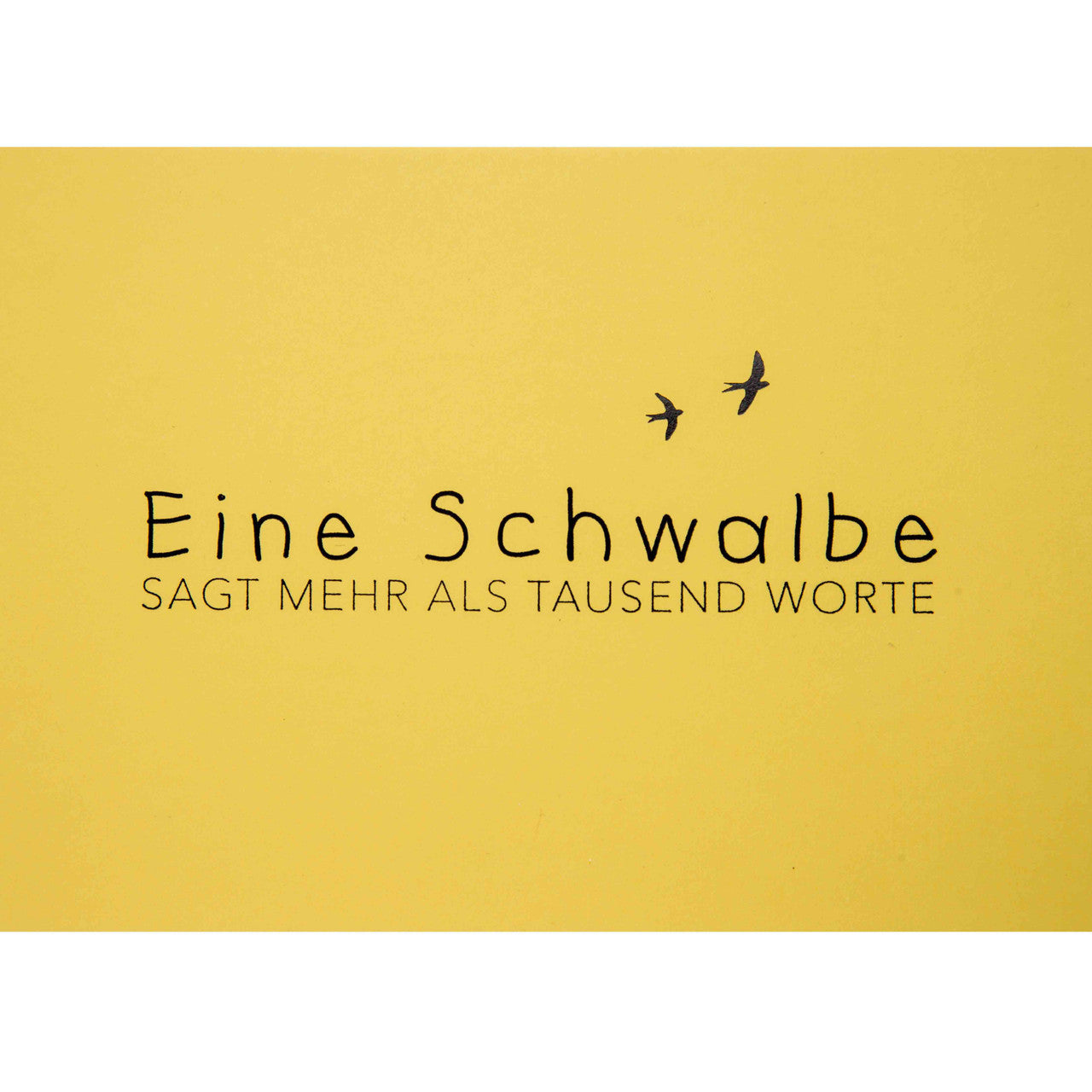 Postkarte Eine Schwalbe sagt mehr als tausend Worte - räder