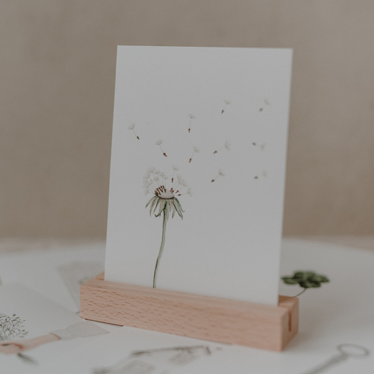 Aquarellkarte Pusteblume