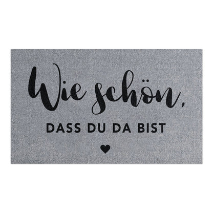 Waschbare Fußmatte Wie Schön Grau 75 x 45 cm