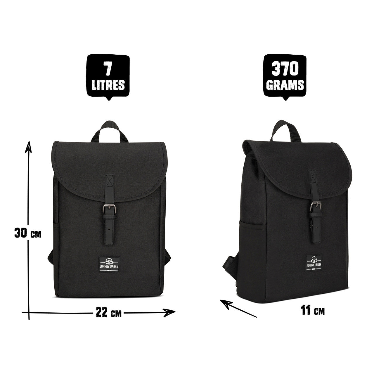 Kinderrucksack Liam schwarz