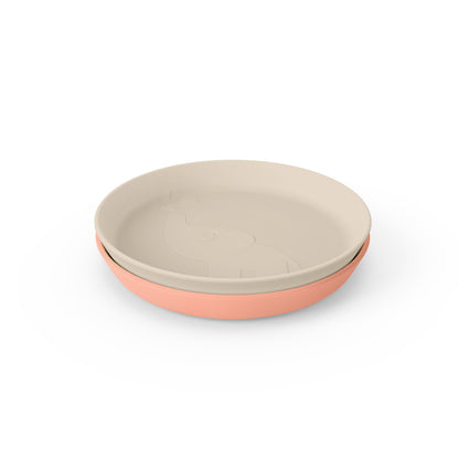Kinderteller Kiddish plate Elphee Coral