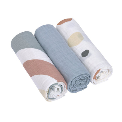 Spucktuch Rainbow Swaddle & Burp Blanket L