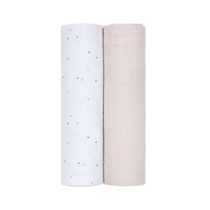 Pucktuch hellrosa Swaddle & Burp Blanket XL