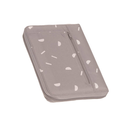 Mutterpasshülle Document Pouch Blocks Taupe Grau