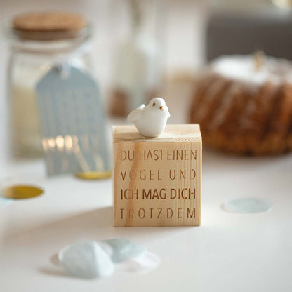 Glückskästchen Vogel
