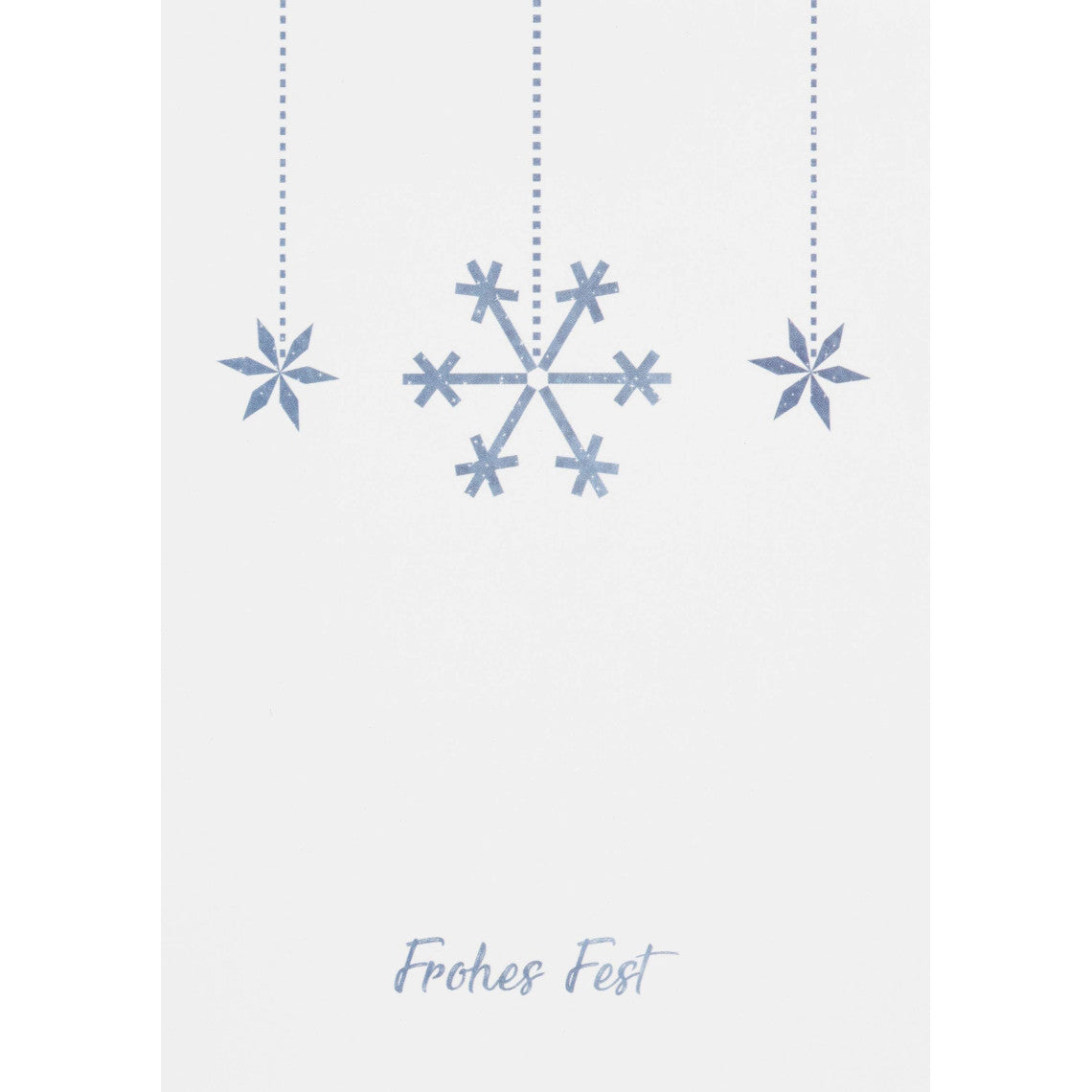 Weihnachtspostkarte Schneeflocke