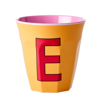 Buchstabenbecher Apricot E