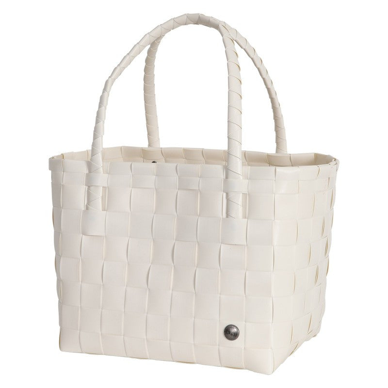 Shopper Paris fat strap size S Pearl White
