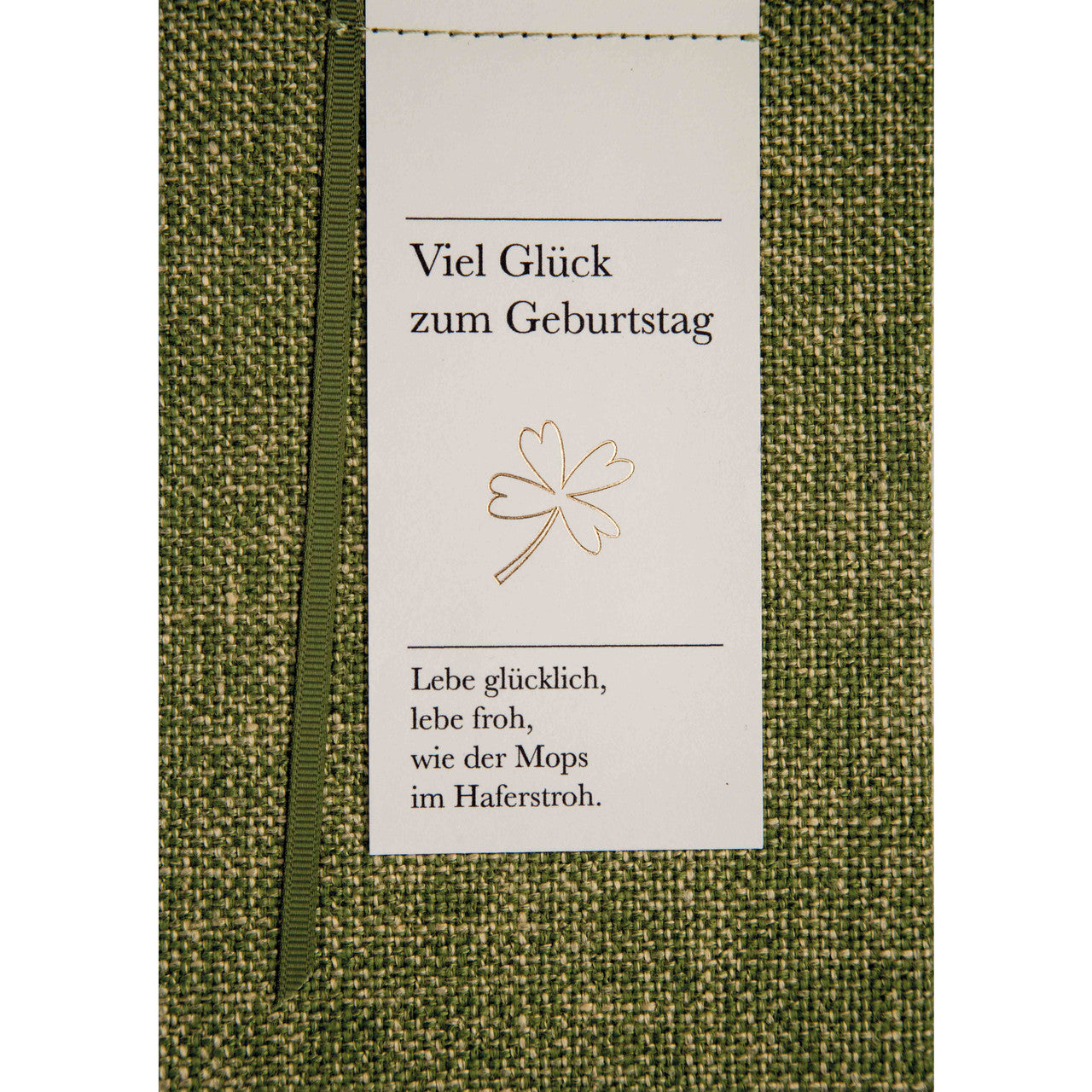 Poesiealbumkarte Viel Glück zum Geburtstag