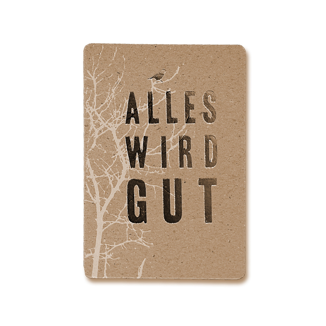 Postkarte Alles wird gut