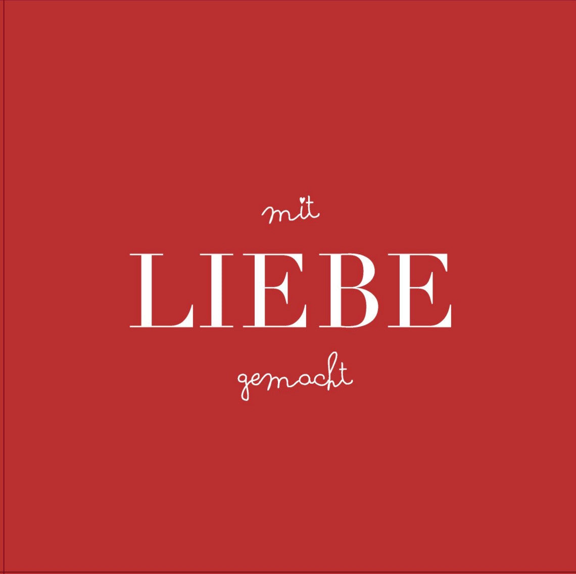 Servietten mit Liebe gemacht