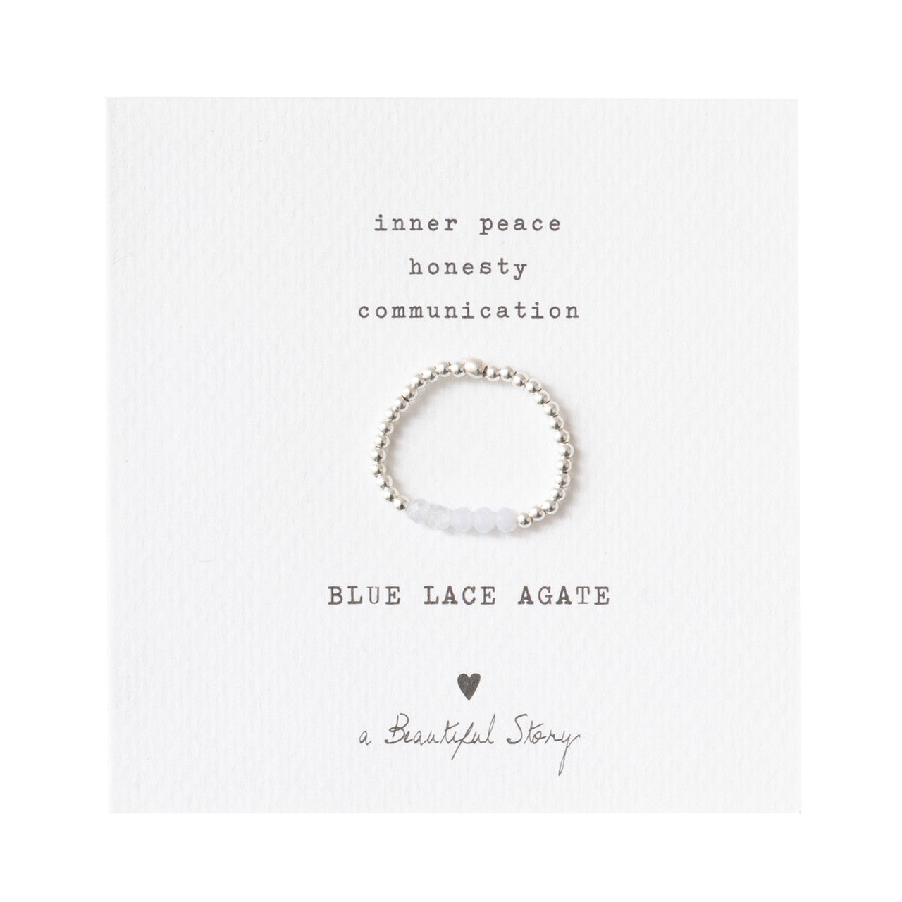 Beauty Blauer Achat Ring M/L