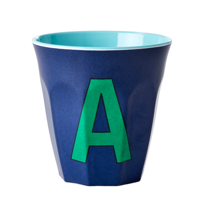 Buchstabenbecher Blau A