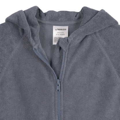 Frottee Jacke Kinder Anthrazit