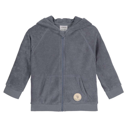 Frottee Jacke Kinder Anthrazit