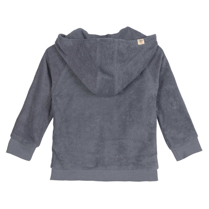 Frottee Jacke Kinder Anthrazit