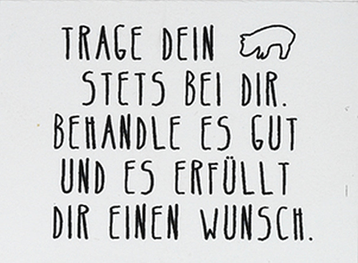 Taschenbegleiter Schwein