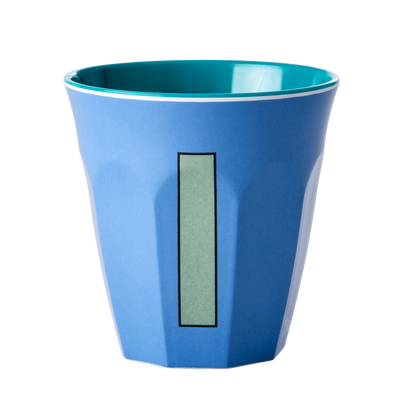 Buchstabenbecher Graublau I