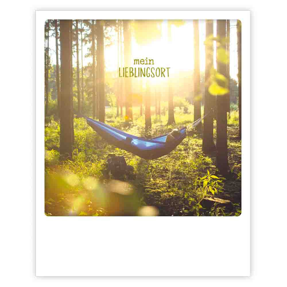 Photo Postkarte - Mein Lieblingsort Hängematte