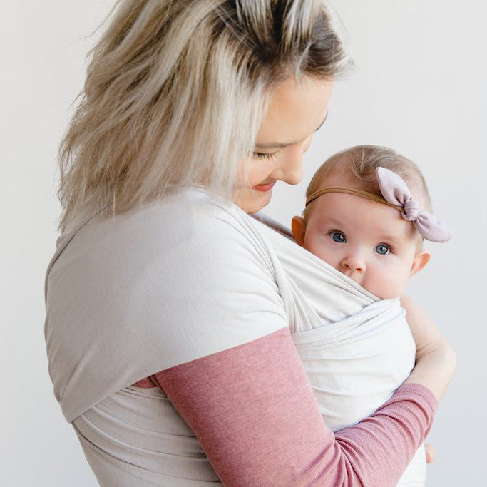 Babytragetuch elastisch - Baby Warp - Greige - Little Wombat